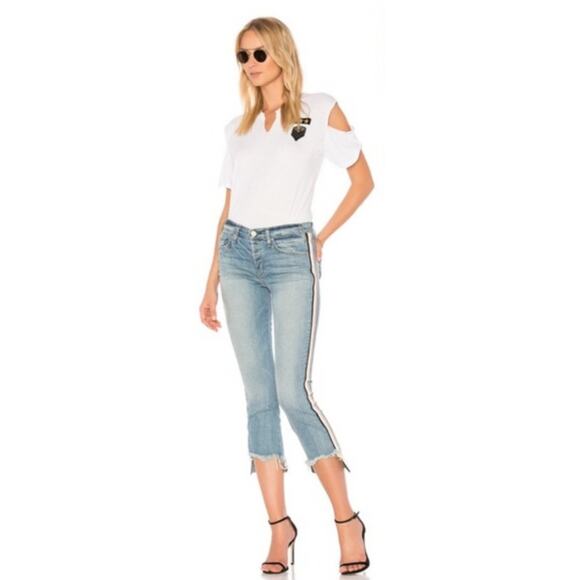 McGuire Ibiza Side Striped Raw Step Hem Jeans Size 26 - Picture 2 of 11